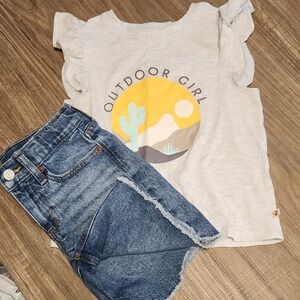 BearPaw Outdoor Girl Cactus Tee - Cream